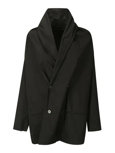 Shop Stefano Mortari Double-breasted Jacket In Black