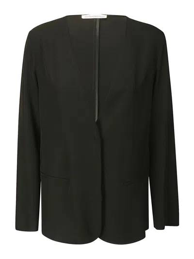Shop Stefano Mortari Crepe Jacket In Black