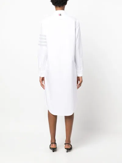 Shop Thom Browne Vestido Midi - Blanco In White