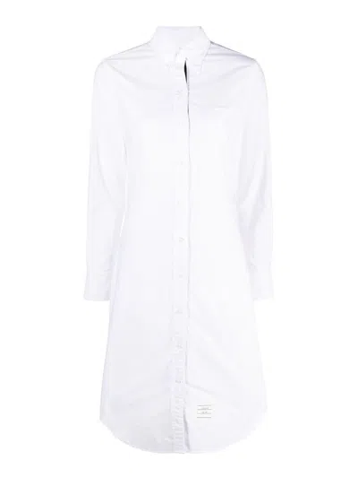 Shop Thom Browne Vestido Midi - Blanco In White