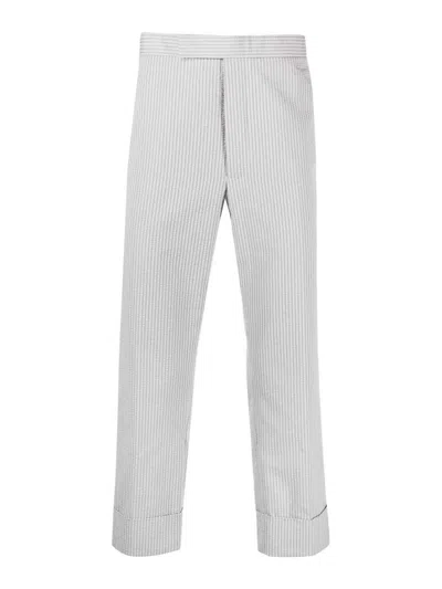 Shop Thom Browne Pantalones De Sastrería - Gris In Grey