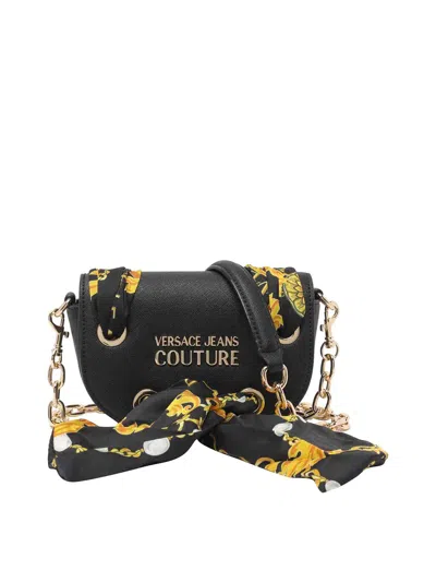 Shop Versace Jeans Couture Crossbody Bag In Black