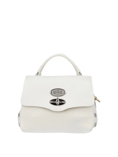 Shop Zanellato Super Baby Postina Leather Bag In White