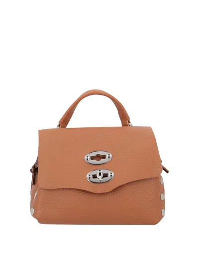 Shop Zanellato Super Baby Postina Leather Bag In Brown