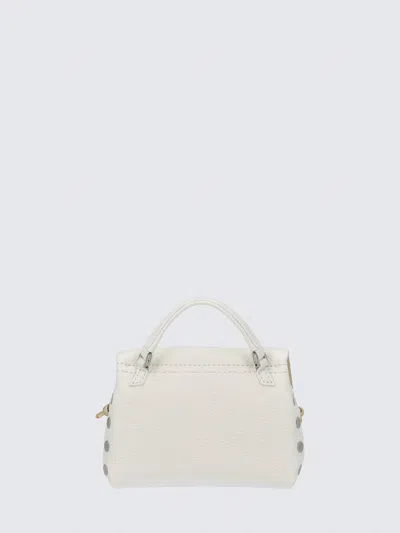 Shop Zanellato Super Baby Postina Leather Bag In White