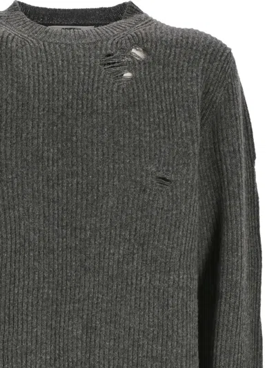 Shop Grifoni Sweaters In Anthracite