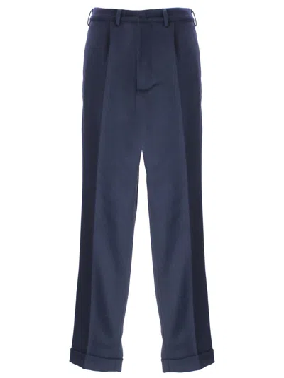 Shop Grifoni Trousers In Blue