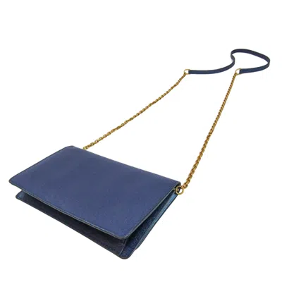 Shop Mcm Blue Leather Wallet  ()