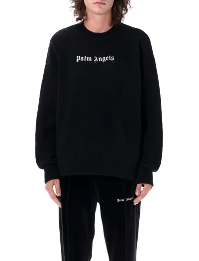 Shop Palm Angels Classic Logo Sweater In Black