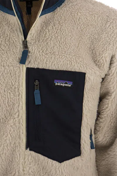 Shop Patagonia Classic Retro - X Fleece Jacket In Natural