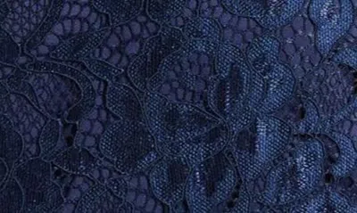 Shop Sam Edelman Flutter Sleeve Lace Minidress In Navy