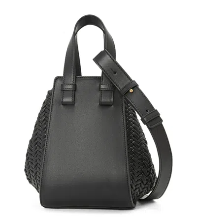 Shop Loewe Leather Hammock Top-handle Bag In Black