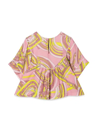 Shop Pucci Short-sleeved Blouse In Multicolour