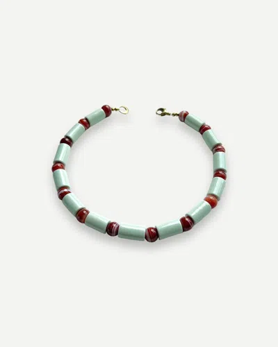 Shop Her New Tribe Foam And Agate Sundry Necklace In Multi