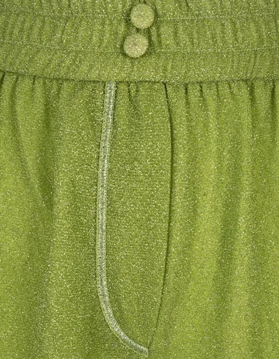 Shop Oseree Lime Lumiere Shorts In Green