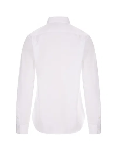 Shop Ralph Lauren White Cotton Relaxed-fit Shirt With Contrasting Pony