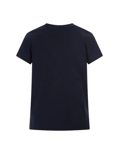 Shop Ralph Lauren Blue T-shirt With Contrasting Pony