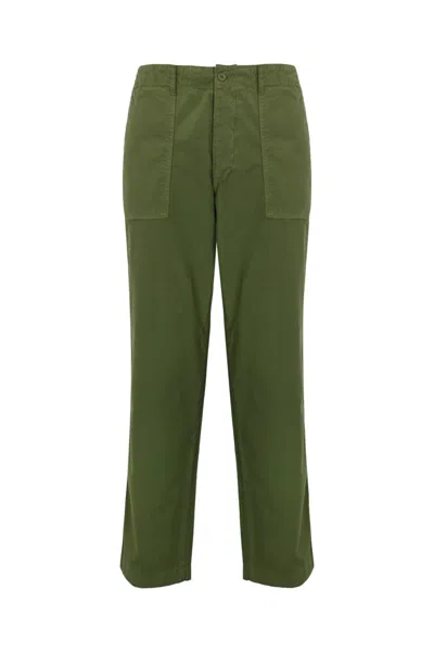 Shop Roy Rogers Trousers With Big Pockets And Patches In Green