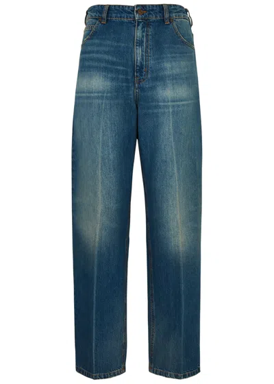 Shop Victoria Beckham Straight-leg Jeans In Indigo