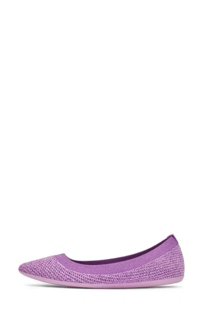 Shop Allbirds Tree Breezer Ballet Flat In Lux Purple/ Buoyant Pink