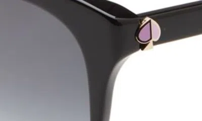 Shop Kate Spade Bianka 52mm Gradient Cat Eye Sunglasses In Black Violet/ Dark Grey