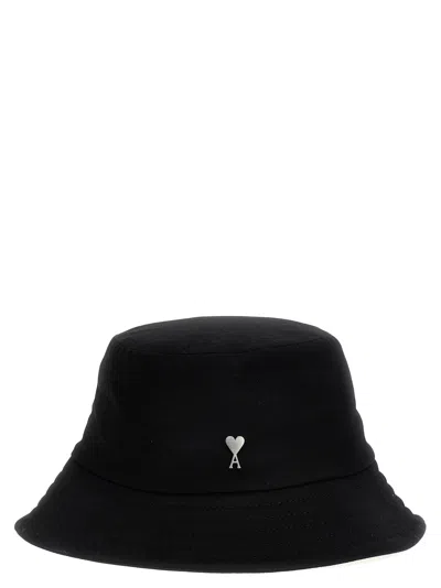 Shop Ami Alexandre Mattiussi Ami De Coeur Hats Black