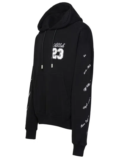 Shop Off-white 'skate 23' Black Cotton Sweatshirt