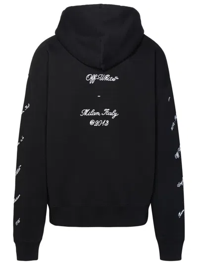 Shop Off-white 'skate 23' Black Cotton Sweatshirt