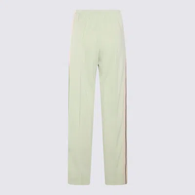 Shop Palm Angels Mint Pants In Green
