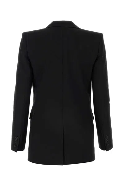 Shop Saint Laurent Jackets And Vests In Black