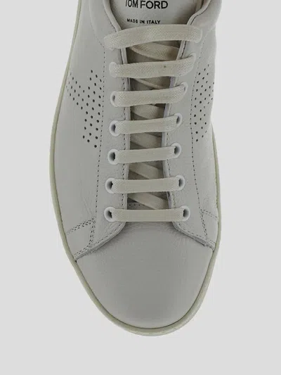 Shop Tom Ford Sneakers In Butter+cream