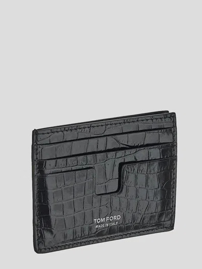 Shop Tom Ford Tom Fort Wallet In Black