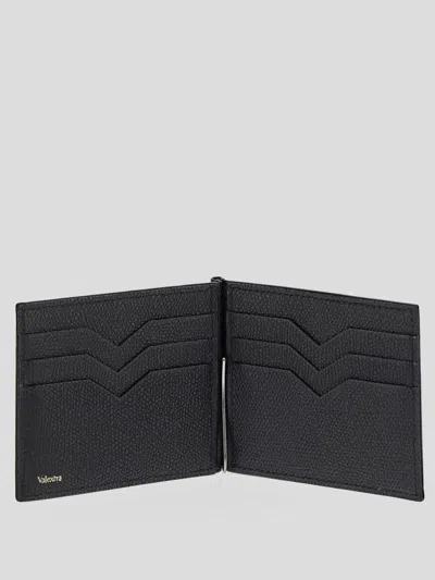 Shop Valextra Wallet In Black