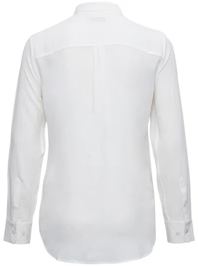 Shop Equipment White Silk Shirt With Pockets