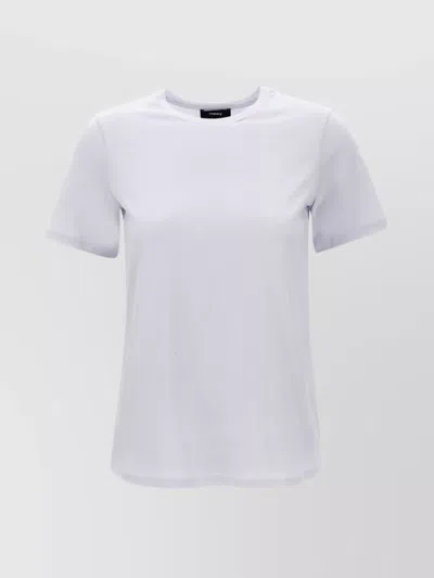 Shop Theory Peak Crew Neck Pima Cotton T-shirt In White