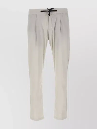 Shop Herno Trousers "laminar" Drawstring Waist Nylon In White