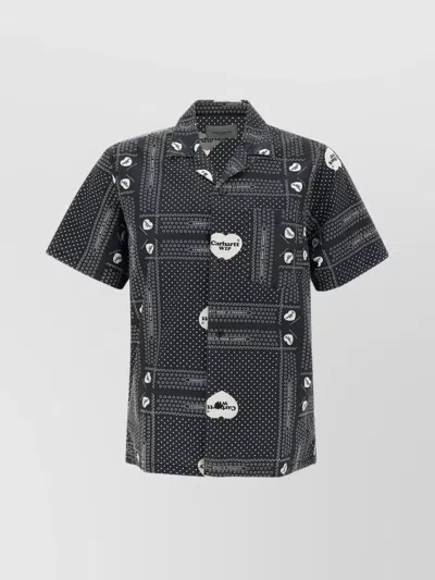 Shop Carhartt "heart Bandana" Cotton Shirt In Black