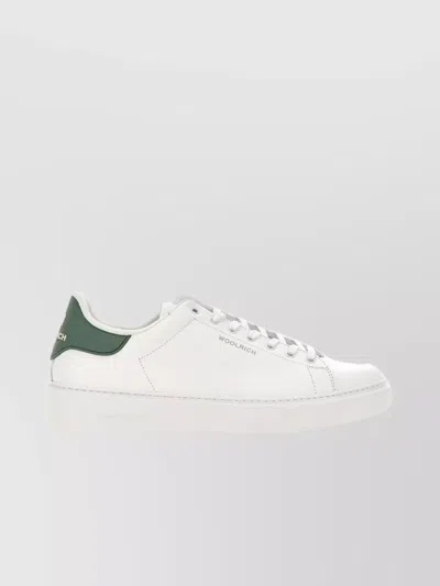 Shop Woolrich High Sole Sneakers With Fabric Case In White