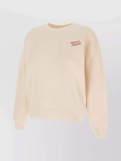 Shop Maison Kitsuné Crew Neck Cotton Sweatshirt For Women