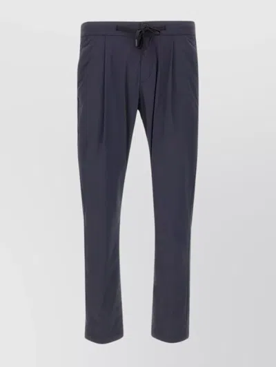 Shop Herno Elastic Waist Master Nylon Trousers In Blue