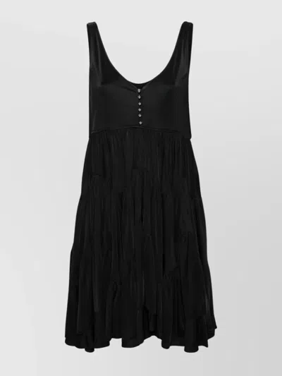 Shop Lanvin Sleeveless Dress With Art Deco Fit