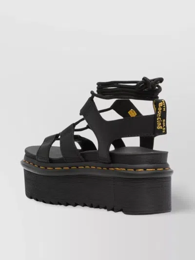 Shop Dr. Martens' Xl Strappy Sandals With Heel Loop Detail
