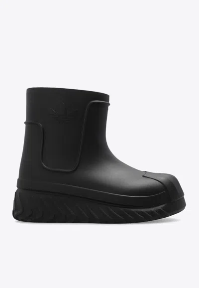 Shop Adidas Originals Adifom Superstar Ankle Rain Boots In Black