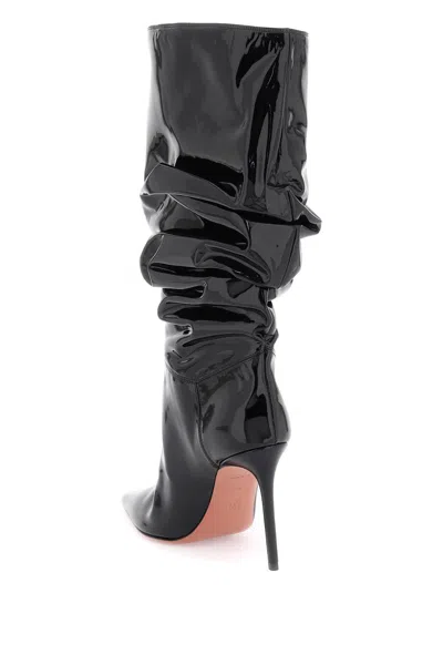 Shop Amina Muaddi Jahleel Cuissardes Boots Women In Black