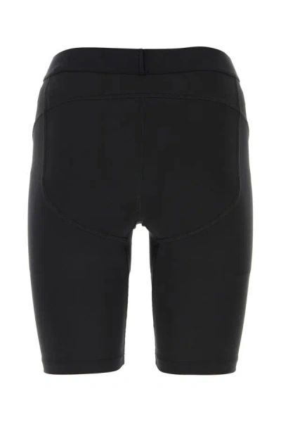 Shop Balenciaga Woman Black Stretch Polyester Leggings