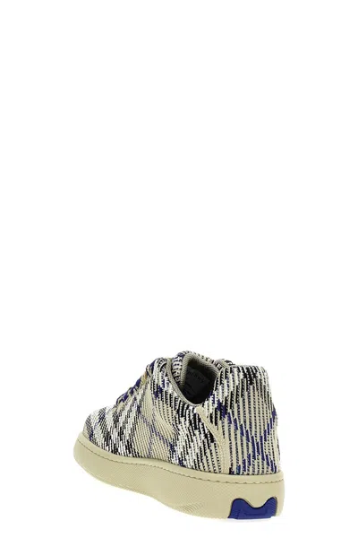 Shop Burberry Men 'box' Sneakers In Multicolor