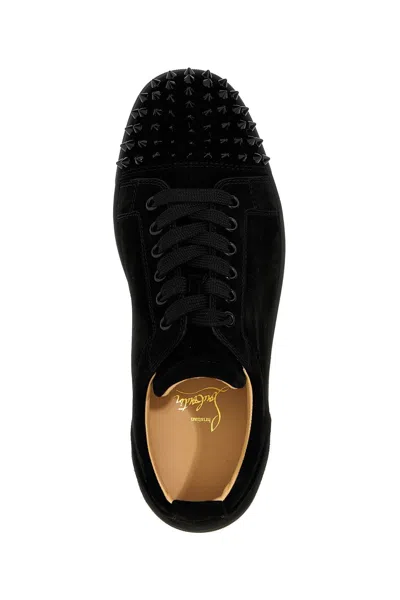 Shop Christian Louboutin Men 'louis Junior' Sneakers In Black