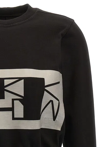 Shop Drkshdw Women Logo Print Cropped Sweatshirt In Black