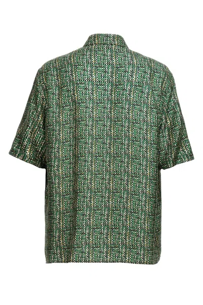 Shop Fendi Men 'ff' Shirt In Green