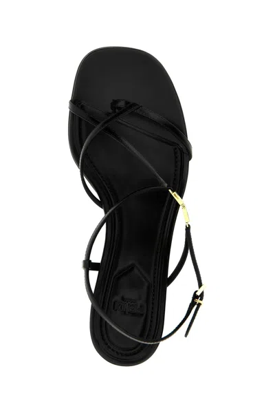 Shop Fendi Women ' Ffold' Sandals In Black